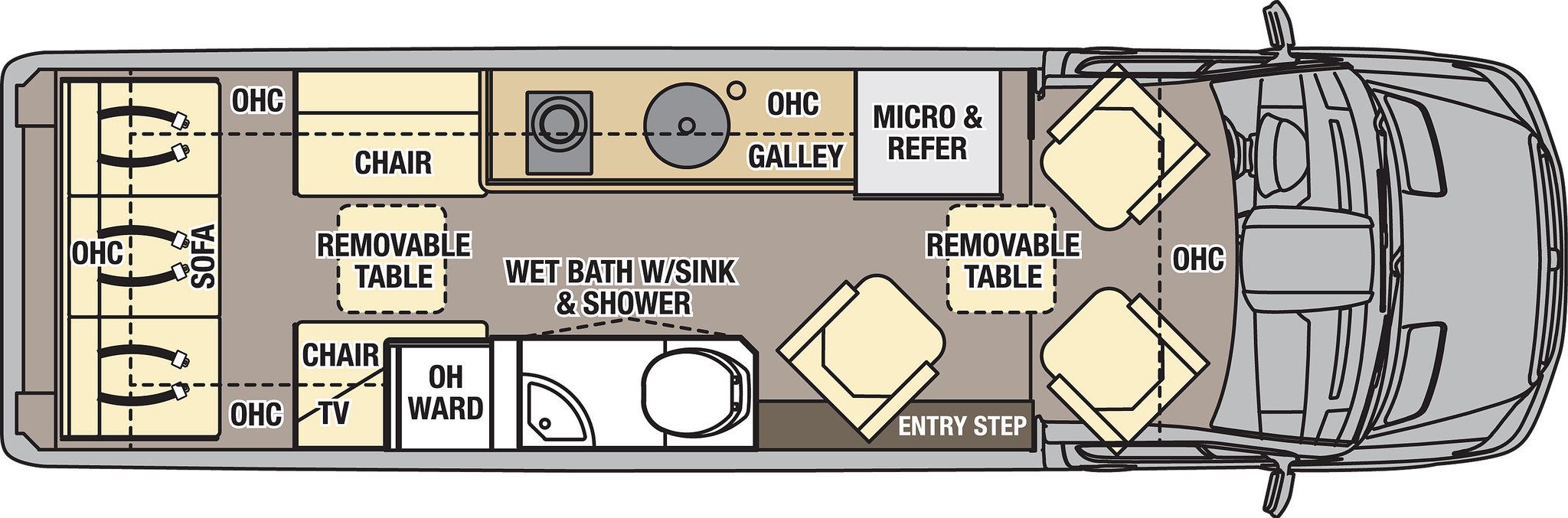 2018 Coachmen Galleria 24T Floor Plan