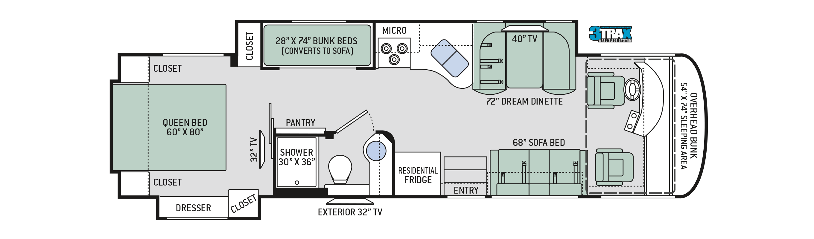 2019 Thor Palazzo 33.3 Floor Plan