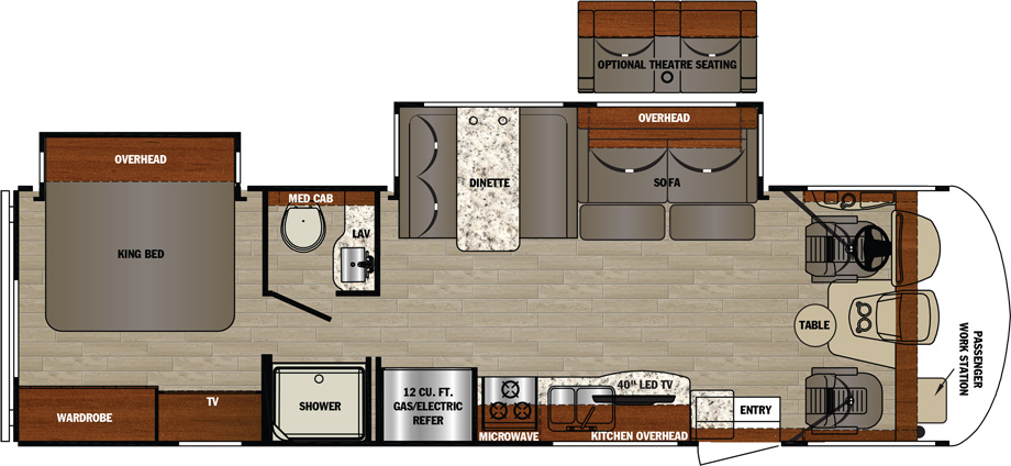 2019 Forest River Georgetown GT3 30X3 Floor Plan