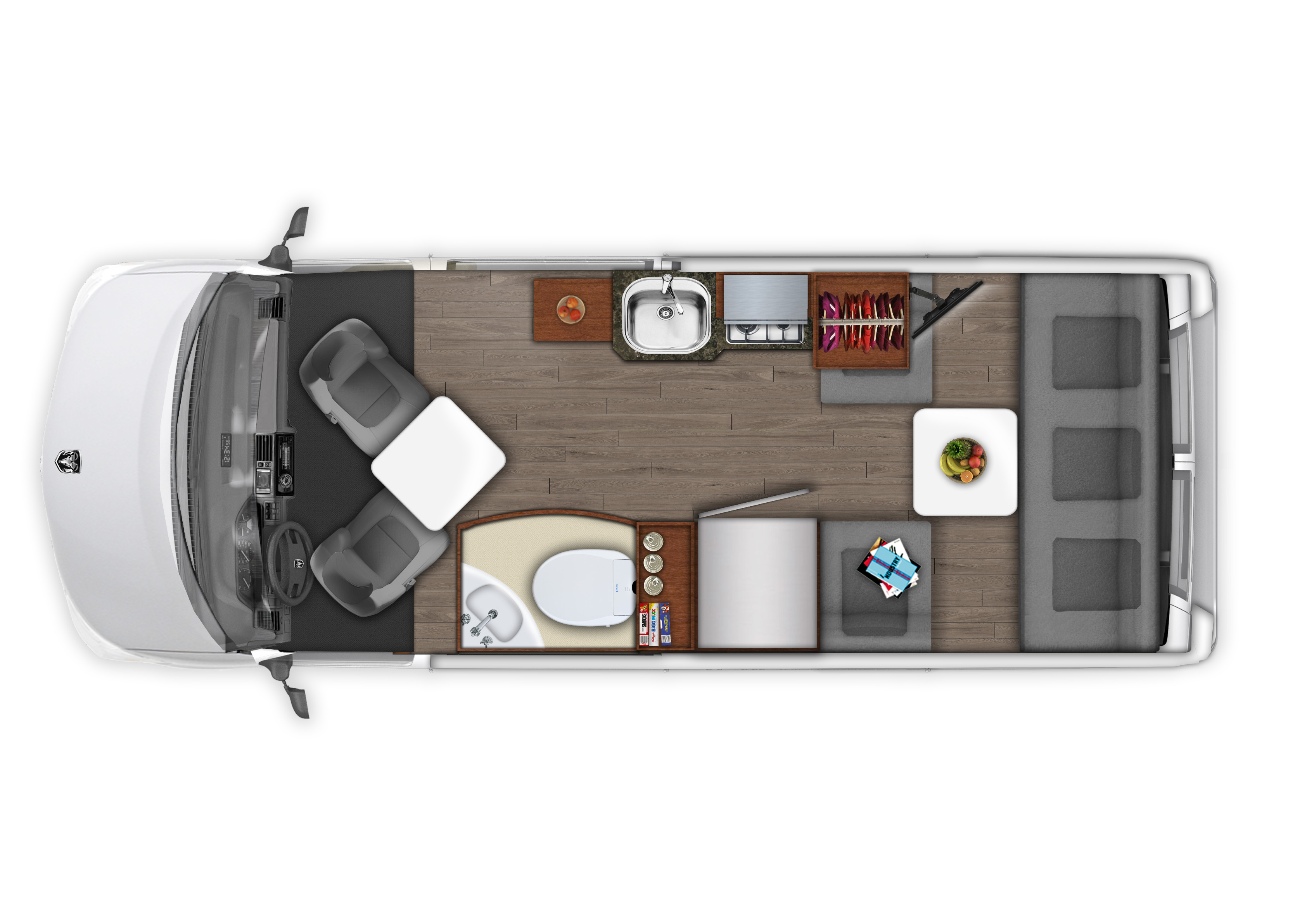 2018 Roadtrek Simplicity Floor Plan