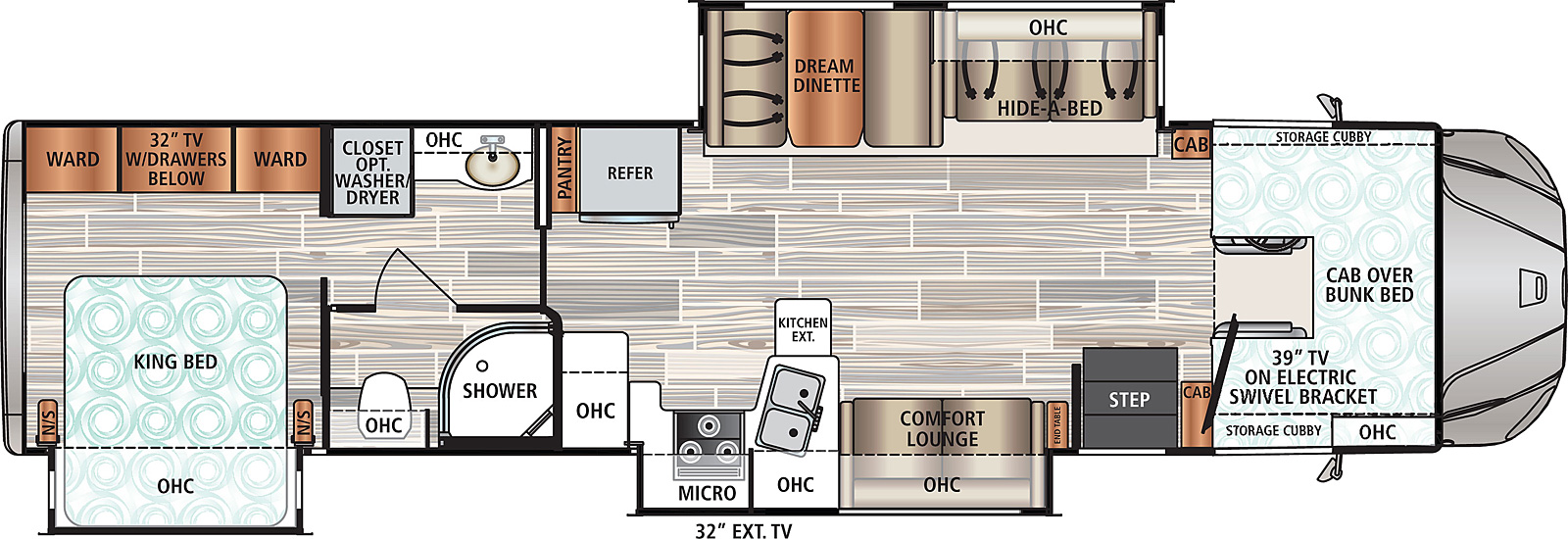 2021 Dynamax Force HD 37TS Floor Plan