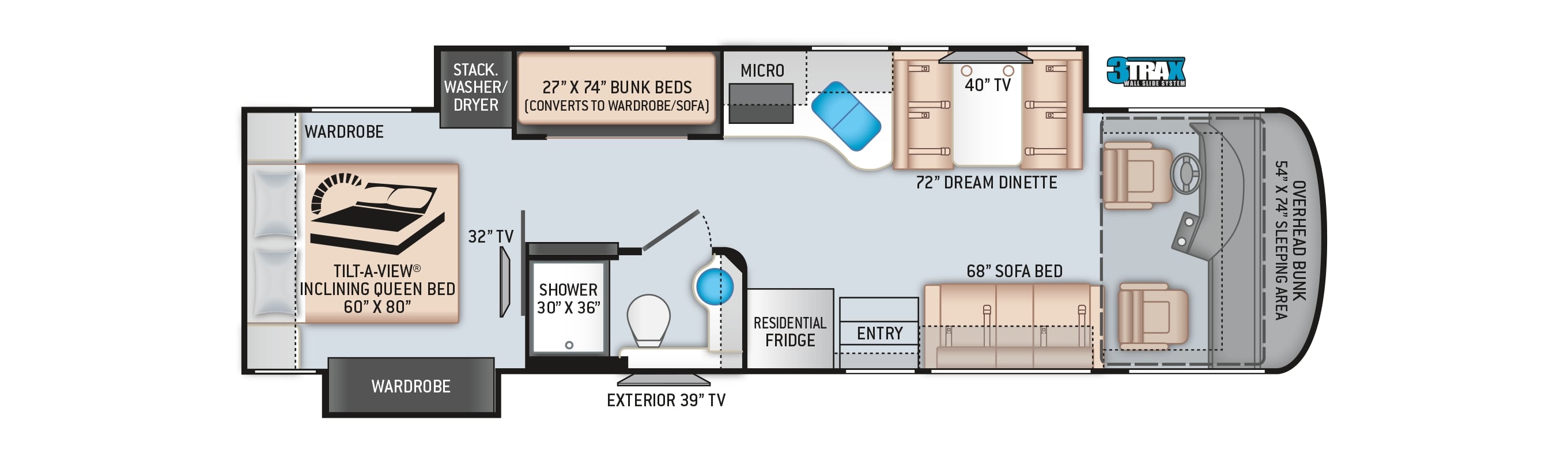 2021 Thor Palazzo 33.5 Floor Plan