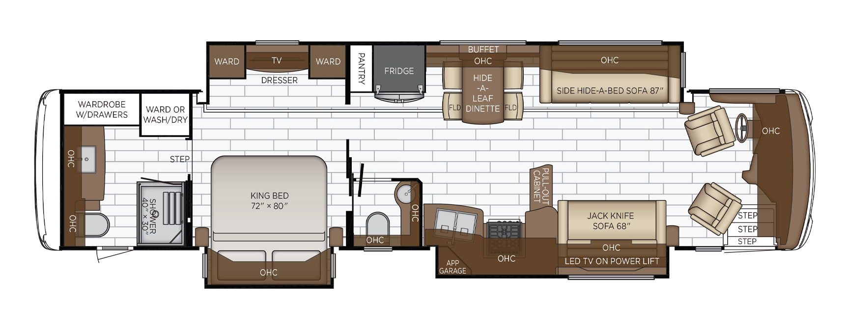 2022 Newmar Dutch Star 4081 Floor Plan