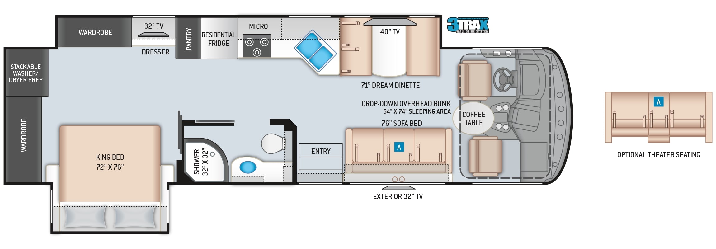 2021 Thor Windsport 33X Floor Plan