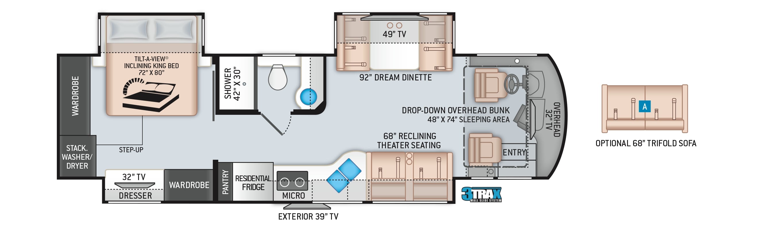 2022 Thor Aria 3401 Floor Plan