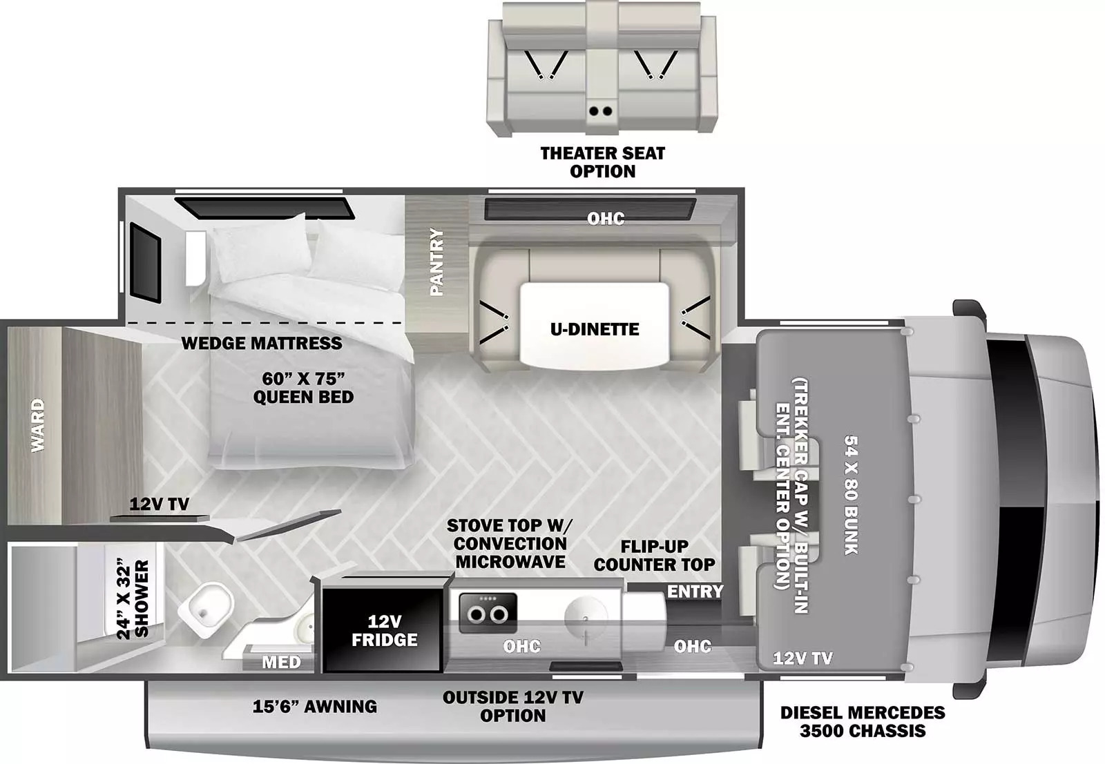2025 Forest River Forester 2401B Floor Plan