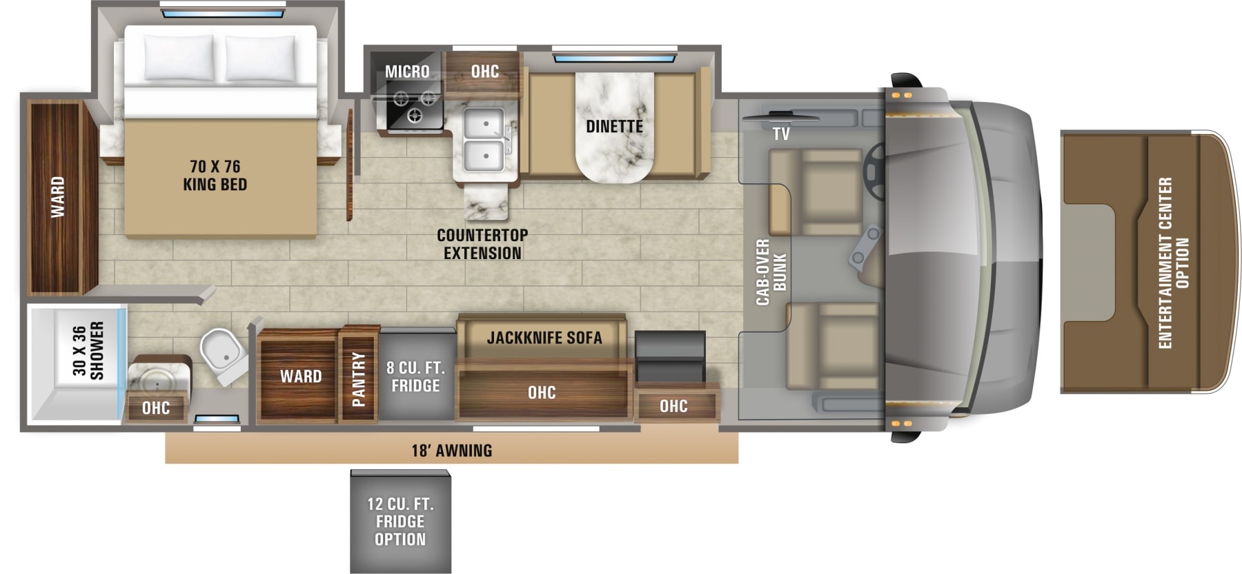 2020 Jayco Greyhawk 27U Floor Plan