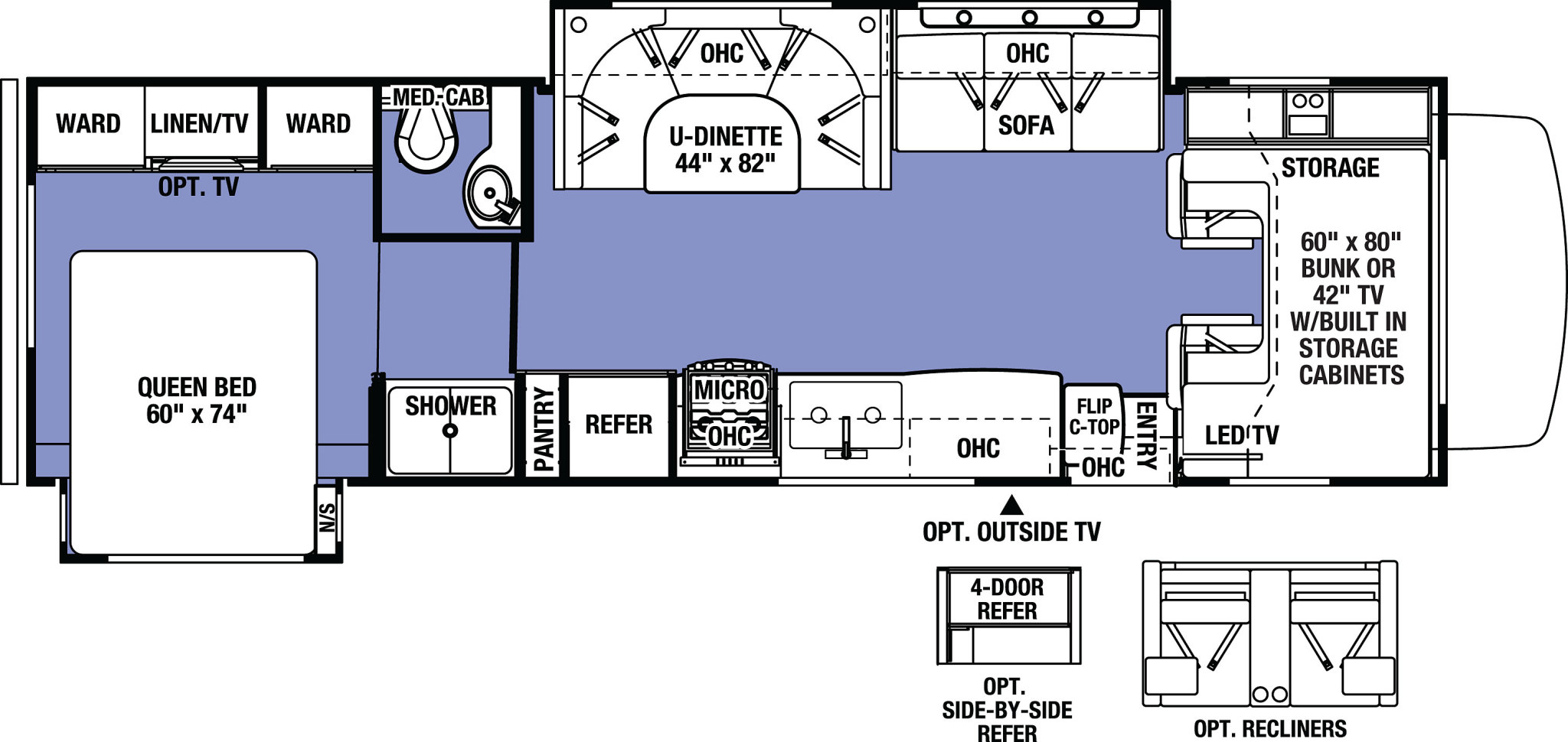 2017 Forest River Sunseeker 3010DS Floor Plan