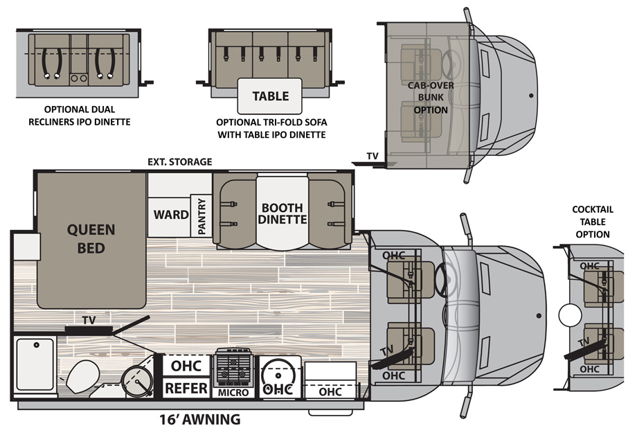 2019 Dynamax Isata 3 24FW Floor Plan