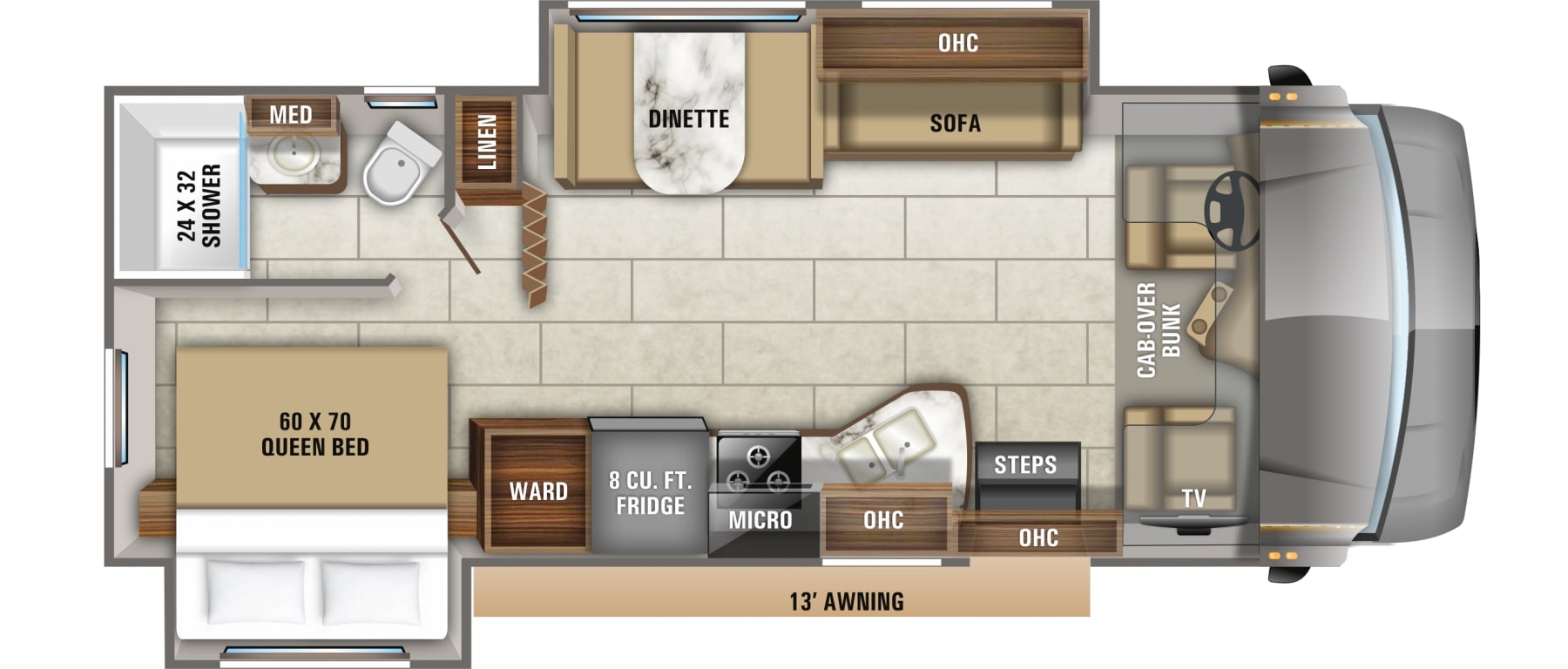 2020 Jayco Redhawk 26XD Floor Plan