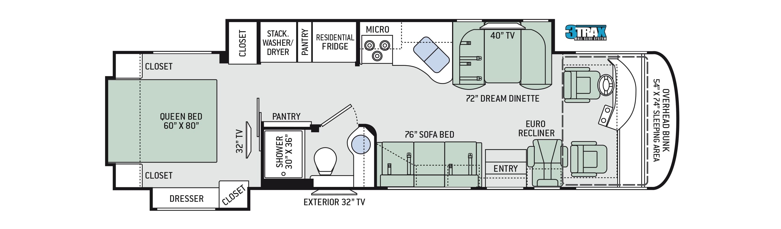 2019 Thor Palazzo 33.2 Floor Plan