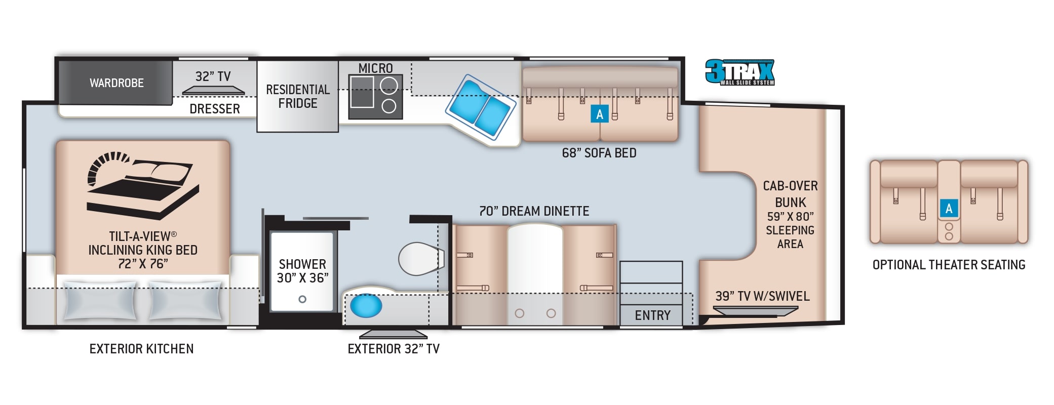 2021 Thor Omni 4x4 SV34 - Wilderness Edition Floor Plan