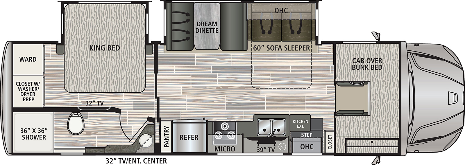 2021 Dynamax Europa 31SS Floor Plan