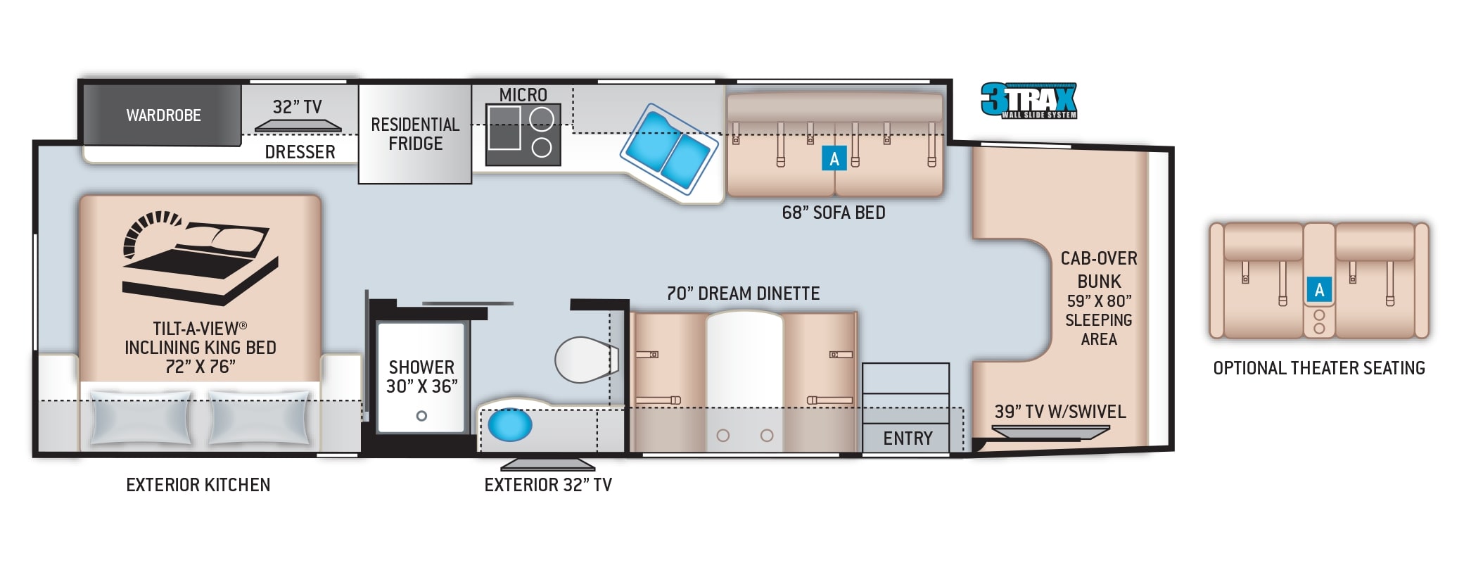 2021 Thor Magnitude 4x4 SV34 Floor Plan