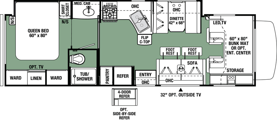 2020 Forest River Forester 3051S Floor Plan