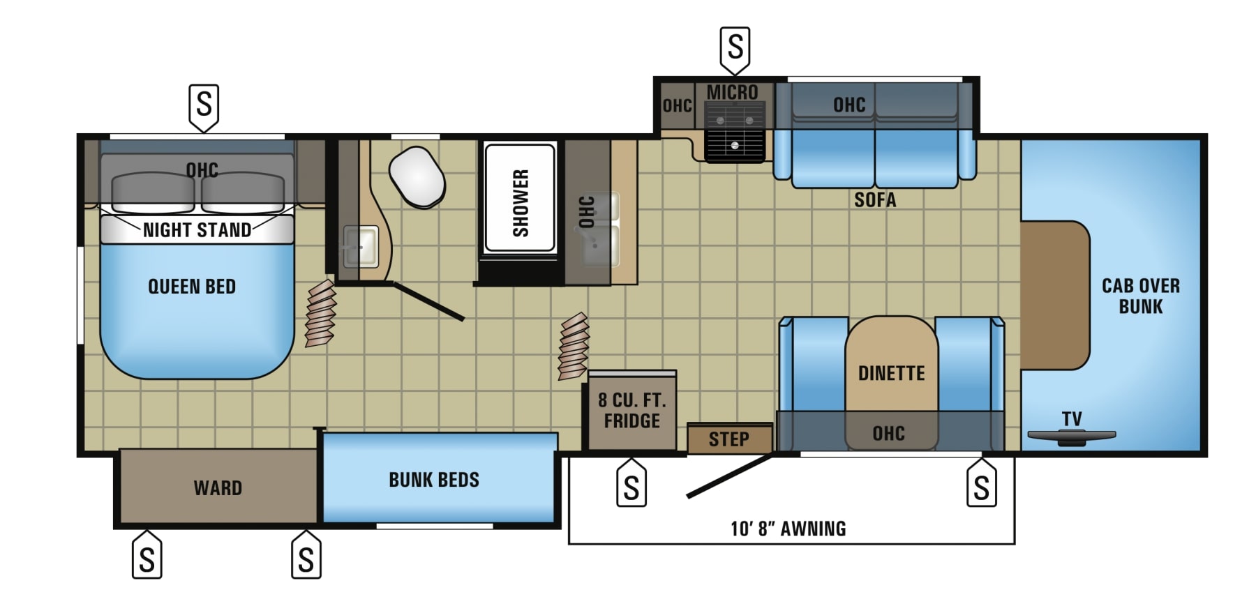 2017 Jayco Redhawk 31XL Floor Plan