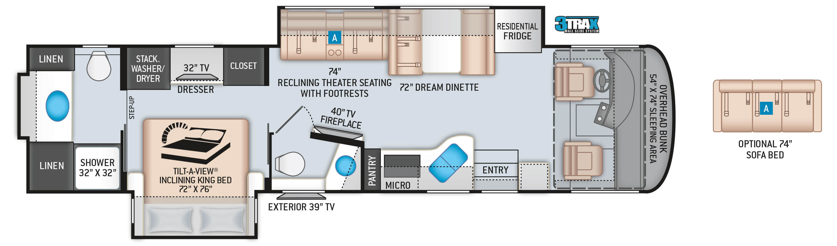 2020 Thor Palazzo 36.3 Floor Plan