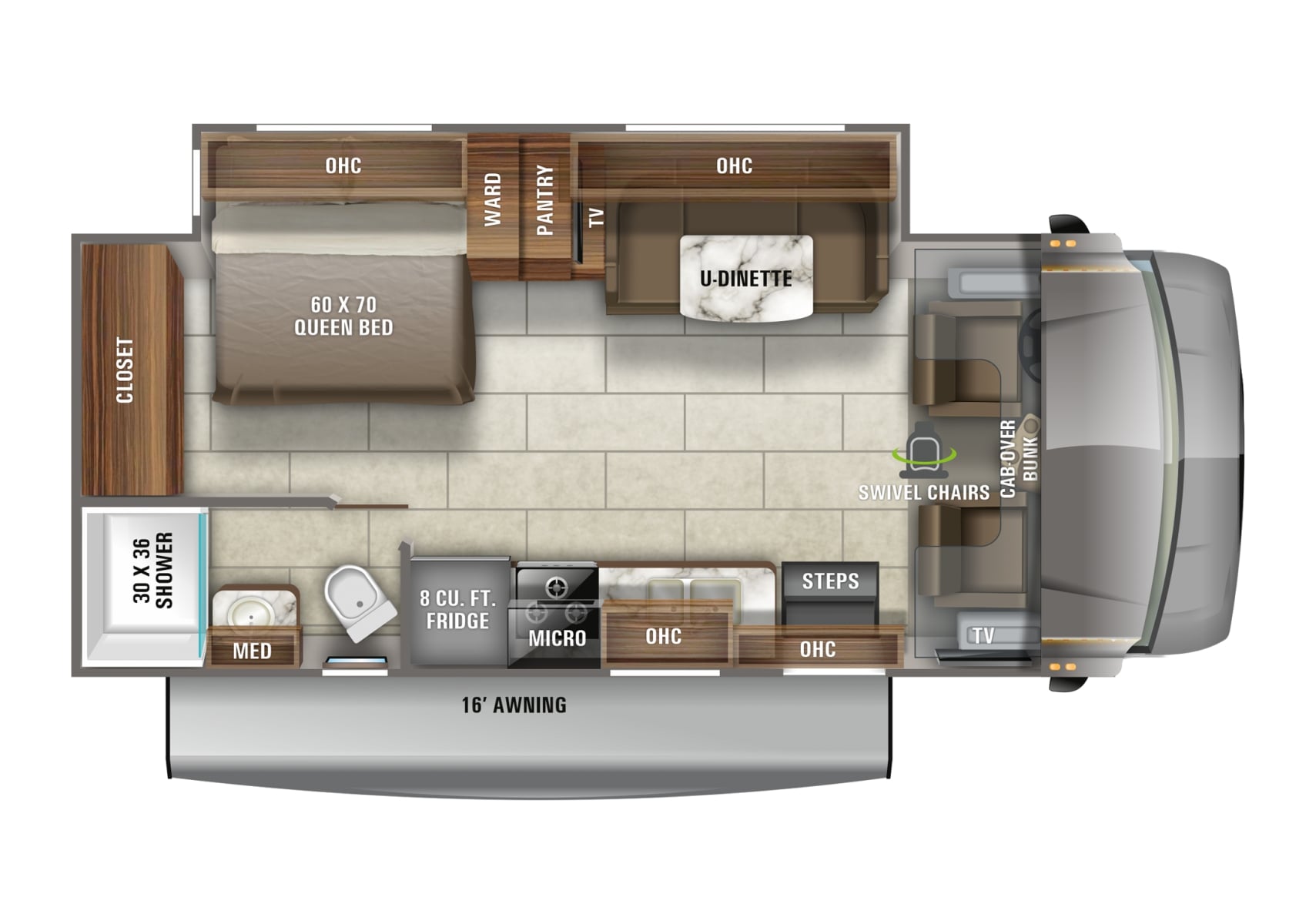 2021 Jayco Redhawk 24B Floor Plan