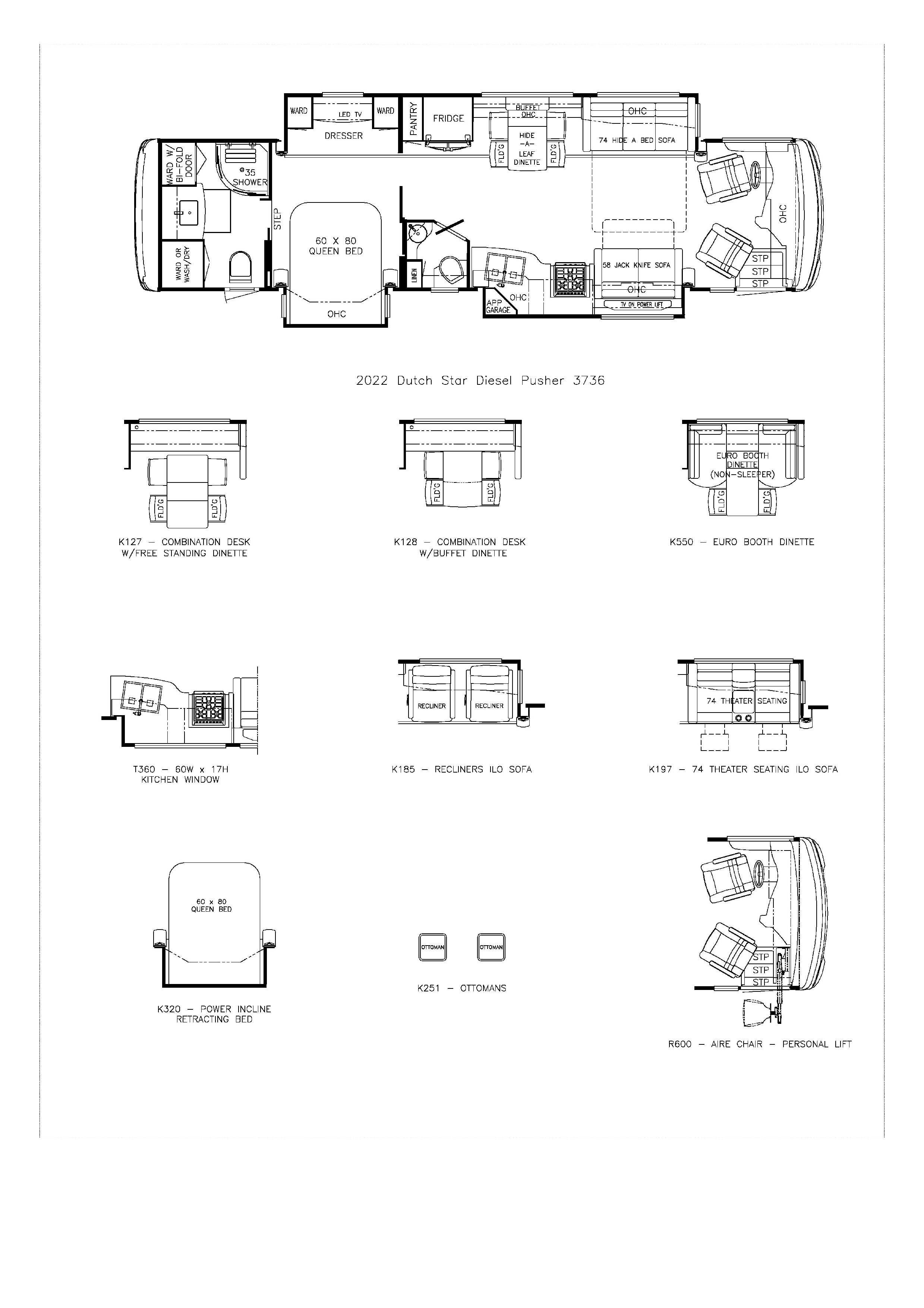 2022 Newmar Dutch Star 3736 Floor Plan