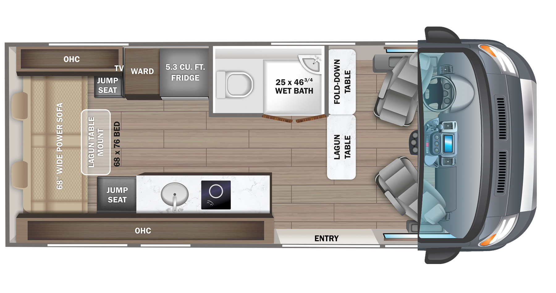 2023 Jayco Solstice AWD 21B Floor Plan