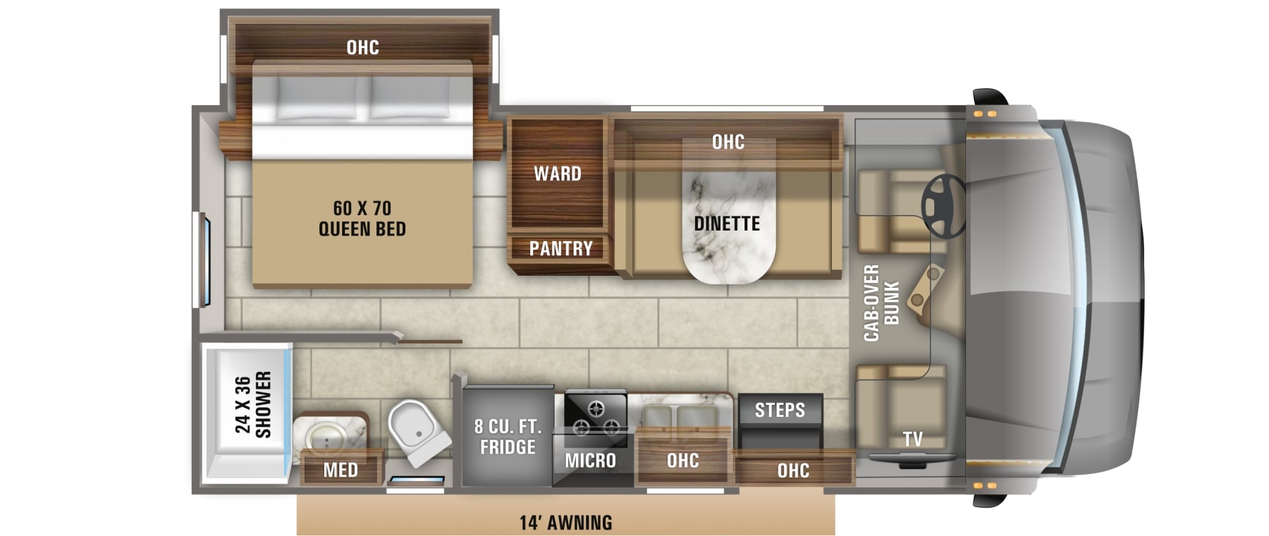 2020 Jayco Redhawk 22J Floor Plan