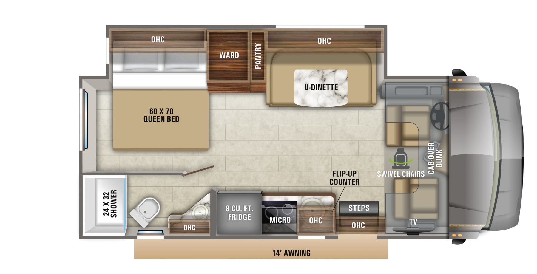 2020 Jayco Melbourne 24L Floor Plan