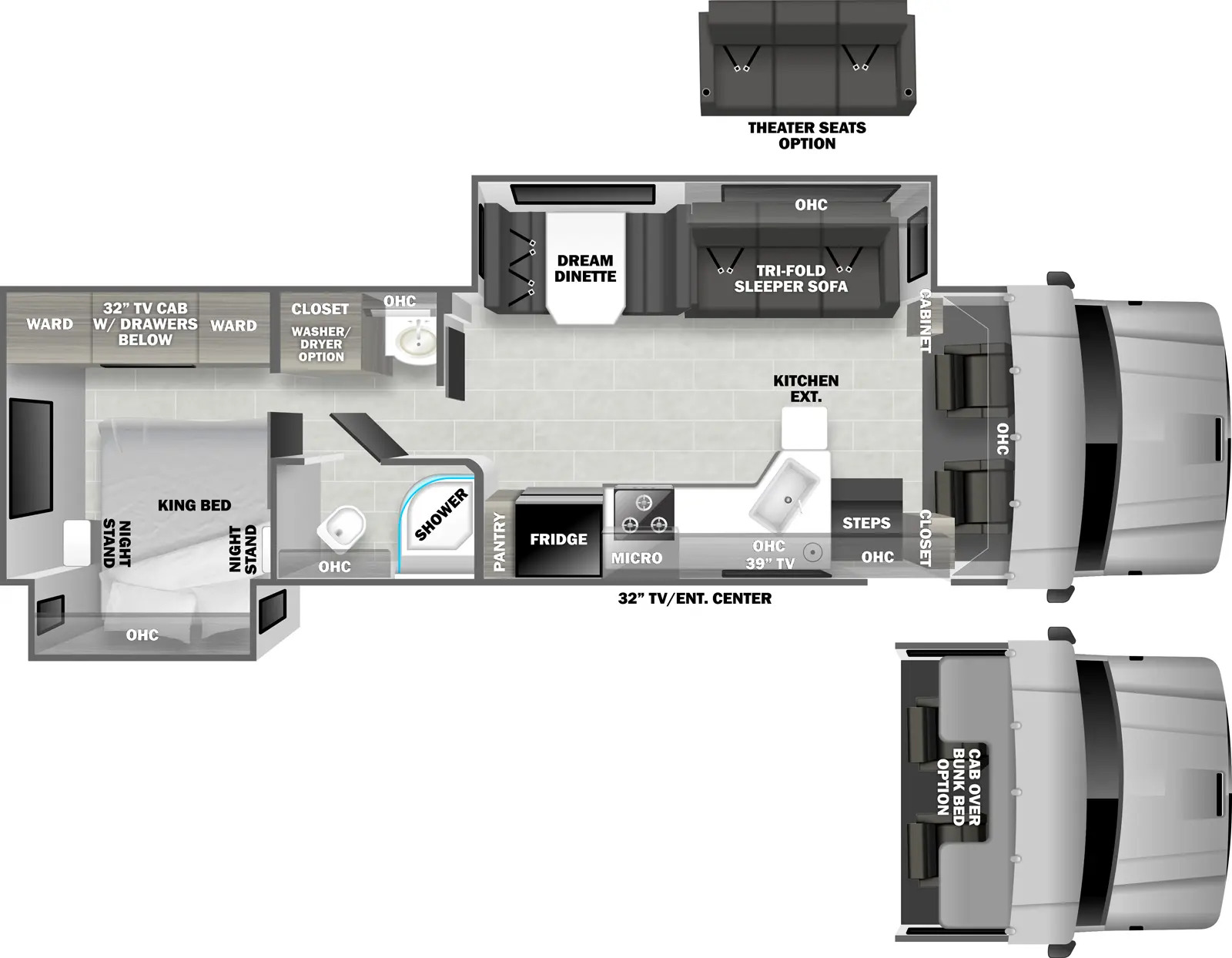 2024 Dynamax Dynaquest XL 3400KD with Xplorer Package Floor Plan
