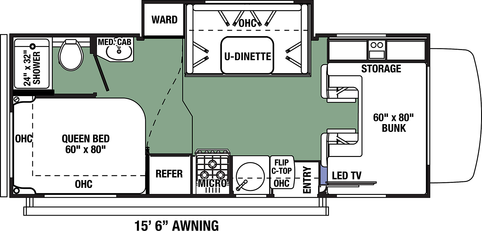 2022 Forest River Forester LE 2151SLE Floor Plan