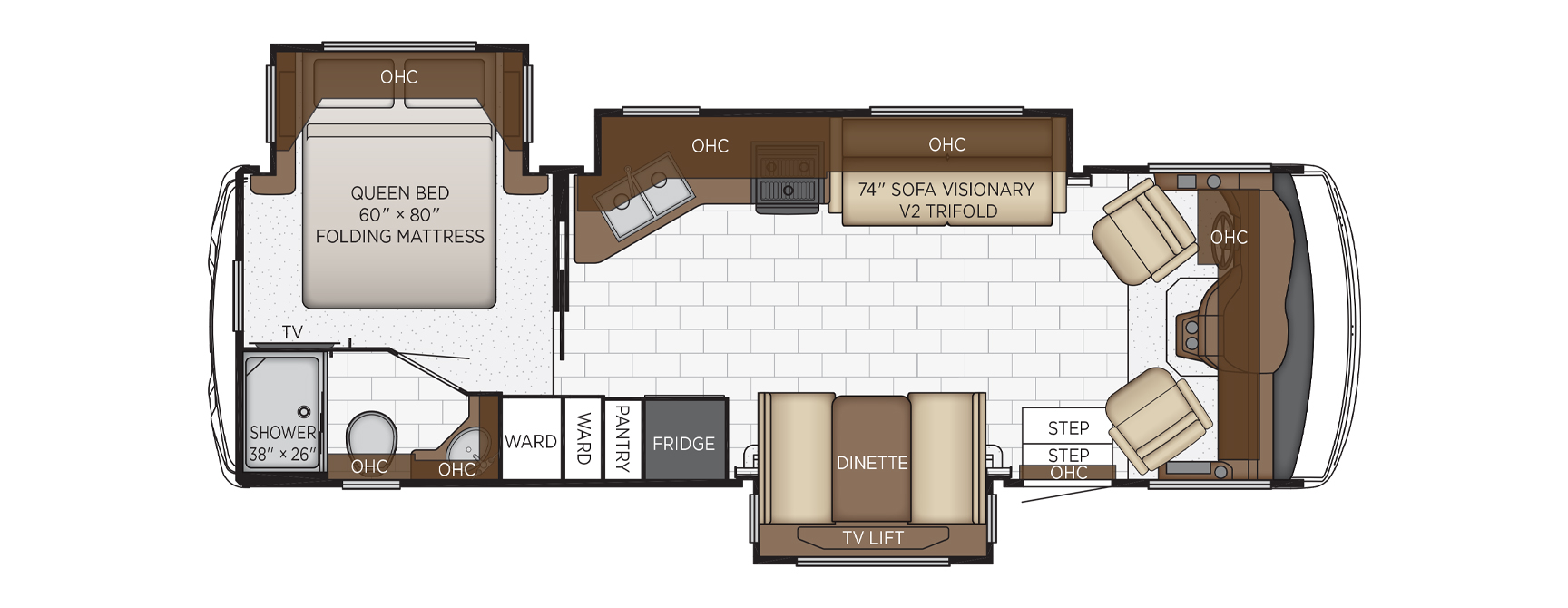 2021 Newmar Bay Star Sport 2905 Floor Plan