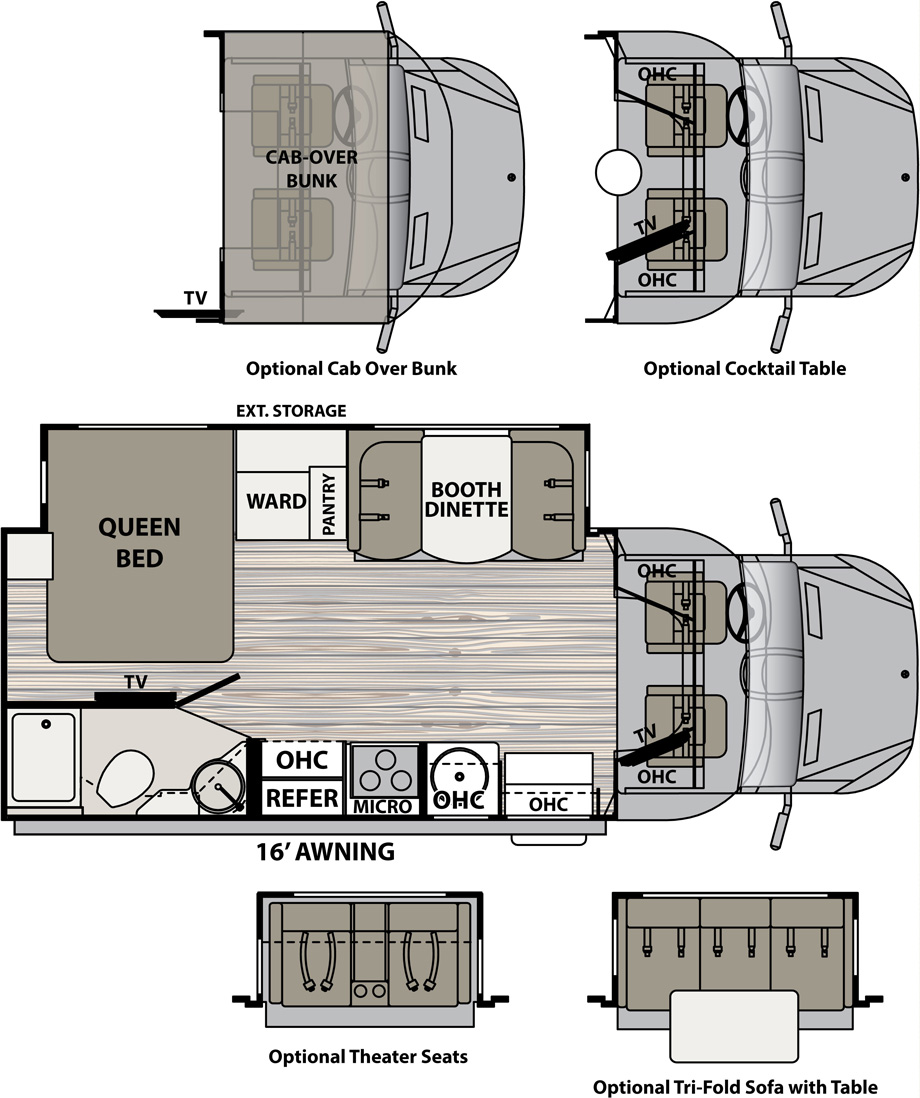 2019 Dynamax Isata 3 24FW Floor Plan