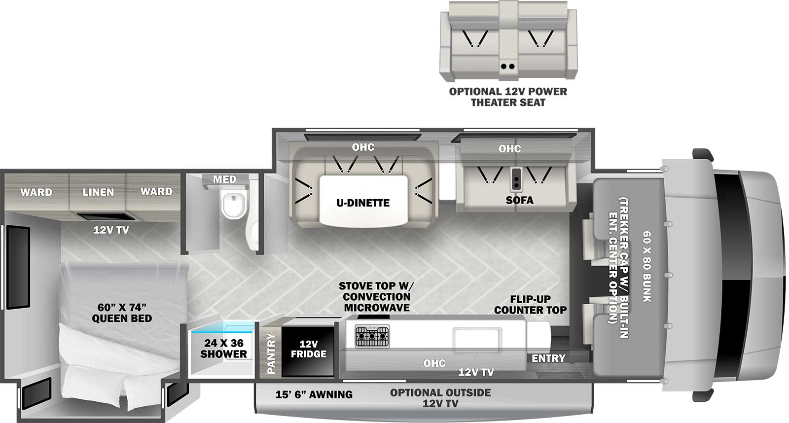 2022 Forest River Forester Classic 3011DS Floor Plan