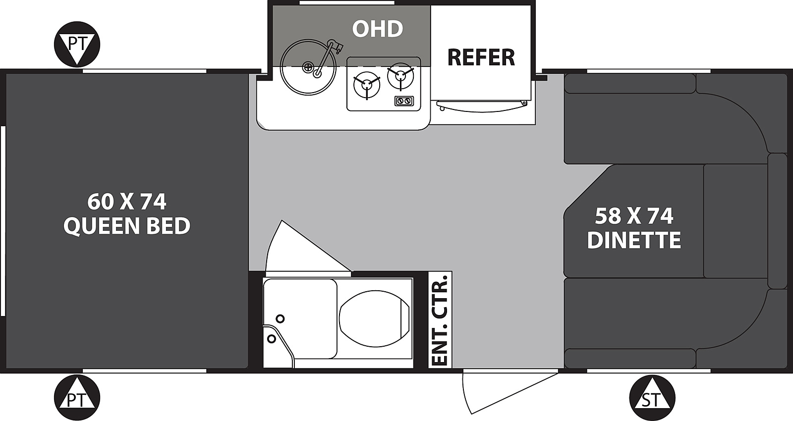 2019 Forest River R-Pod 178 Floor Plan