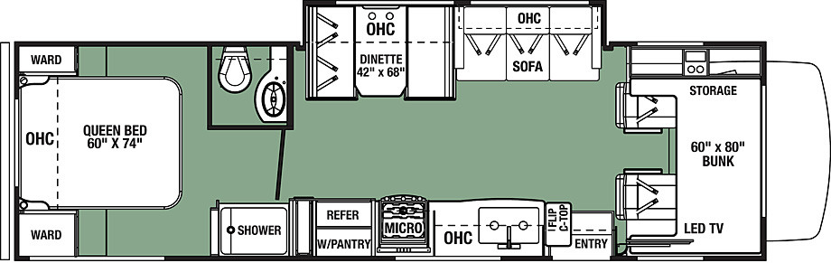 2018 Forest River Forester LE 2851SLE Floor Plan