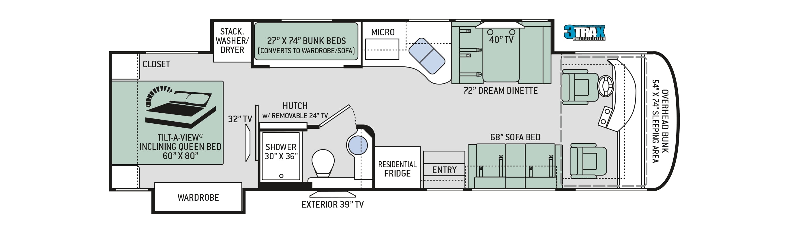 2019 Thor Palazzo 33.5 Floor Plan