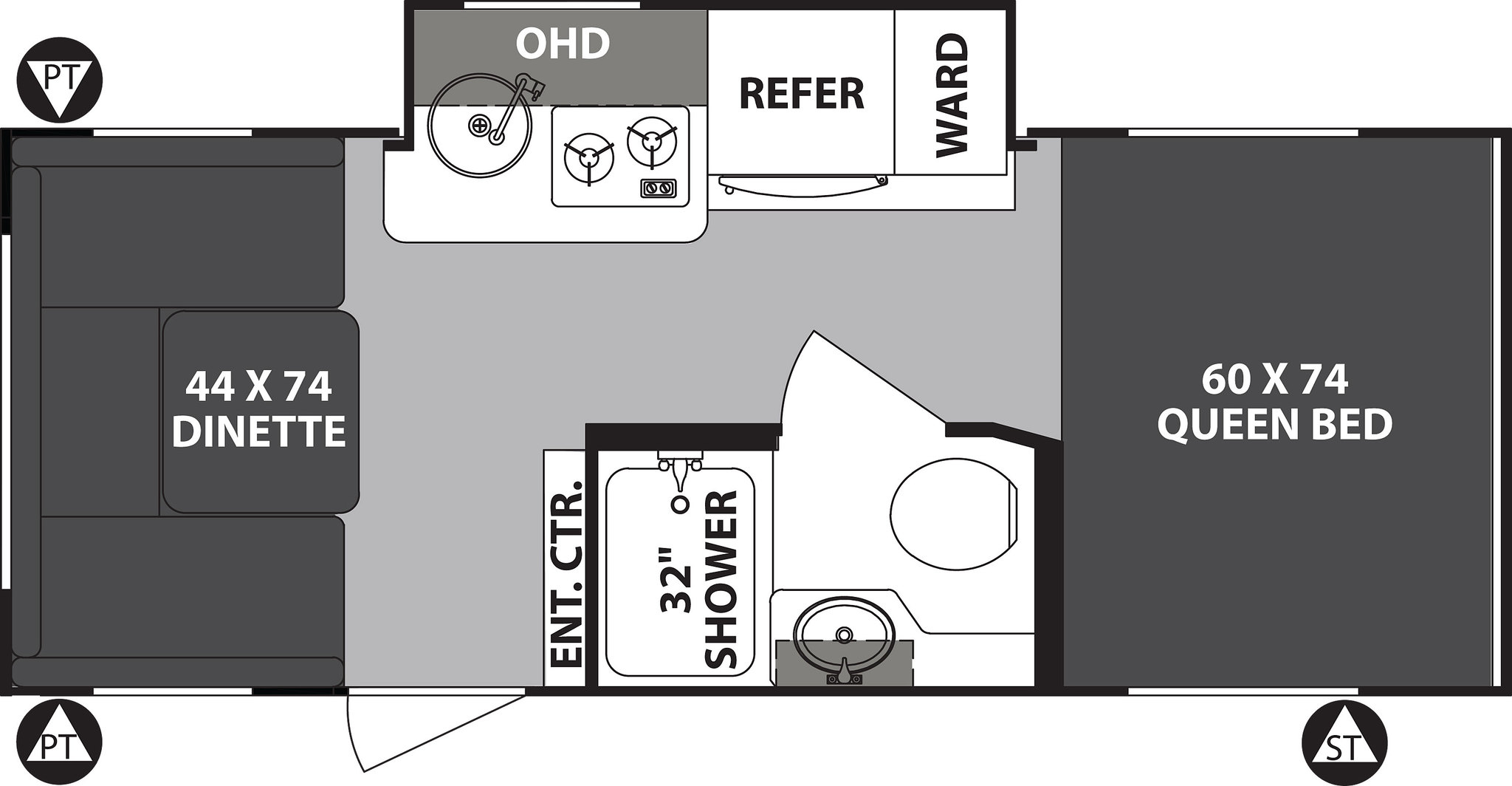 2020 Forest River R-Pod 190 Floor Plan