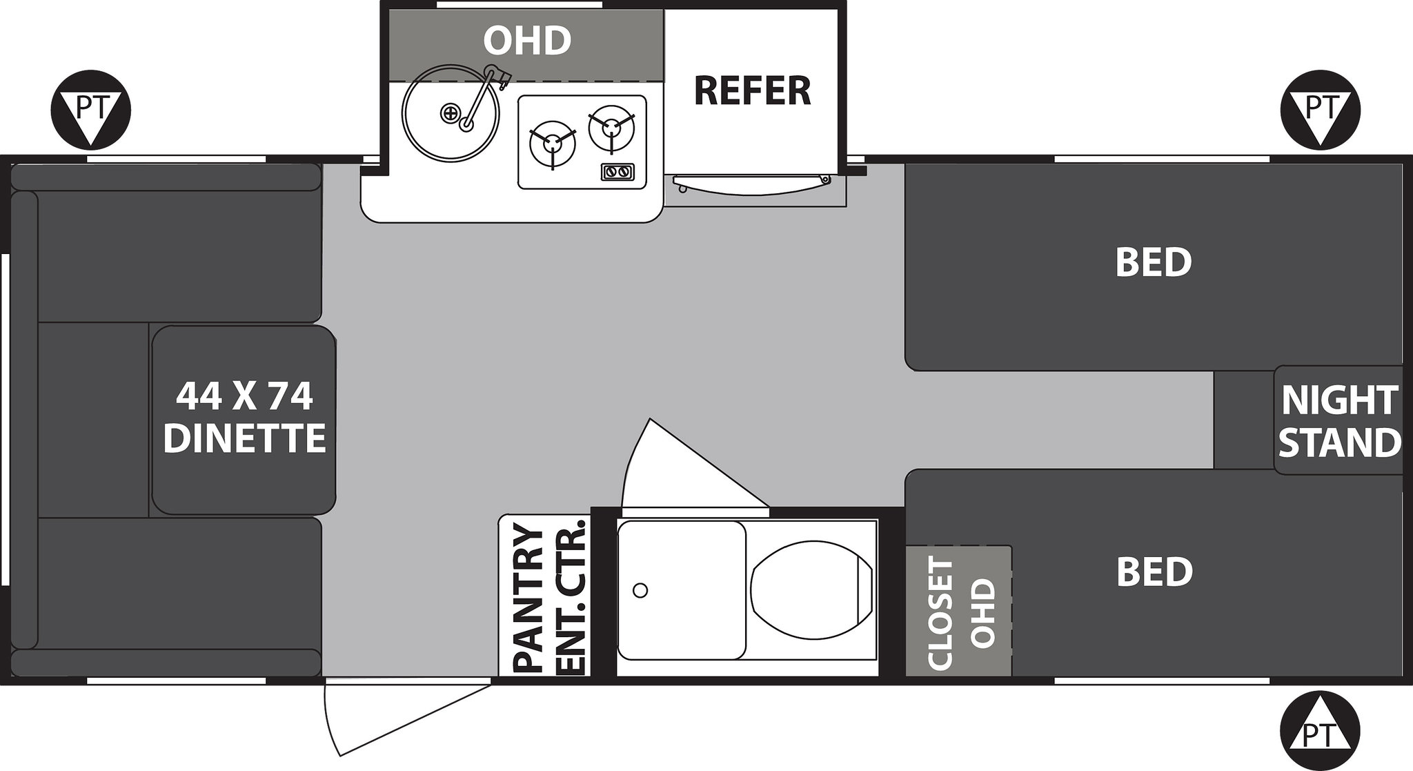 2019 Forest River R-Pod 191 Floor Plan