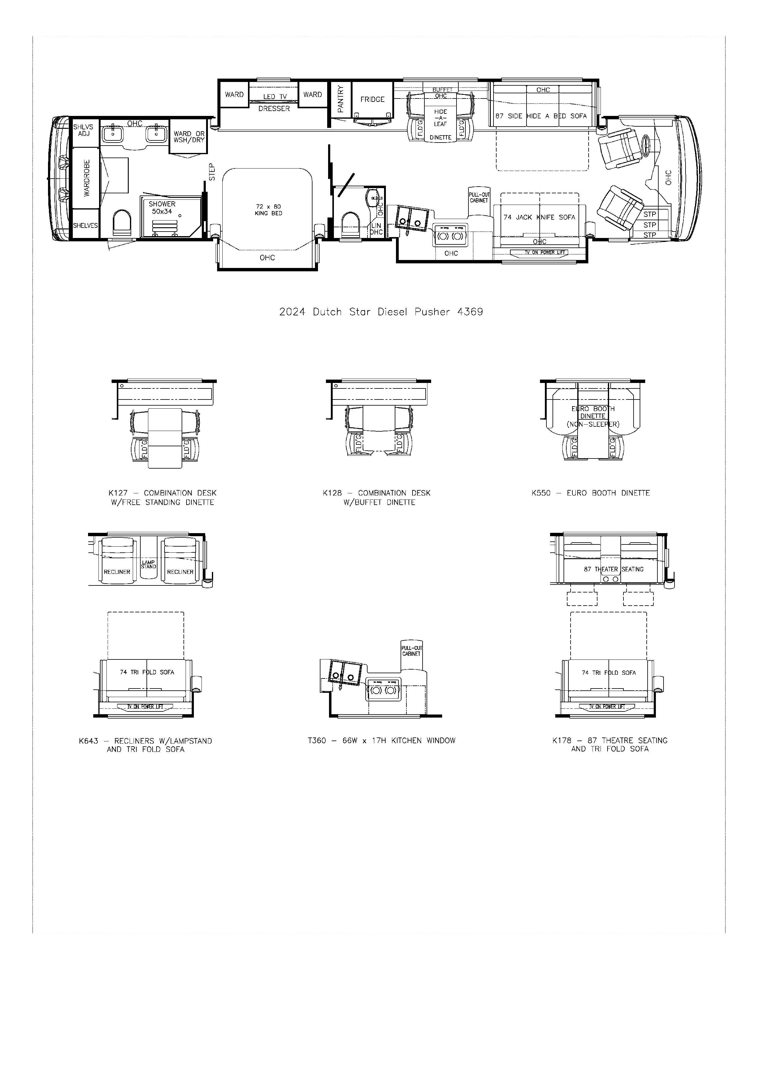 2024 Newmar Dutch Star 4369 Floor Plan