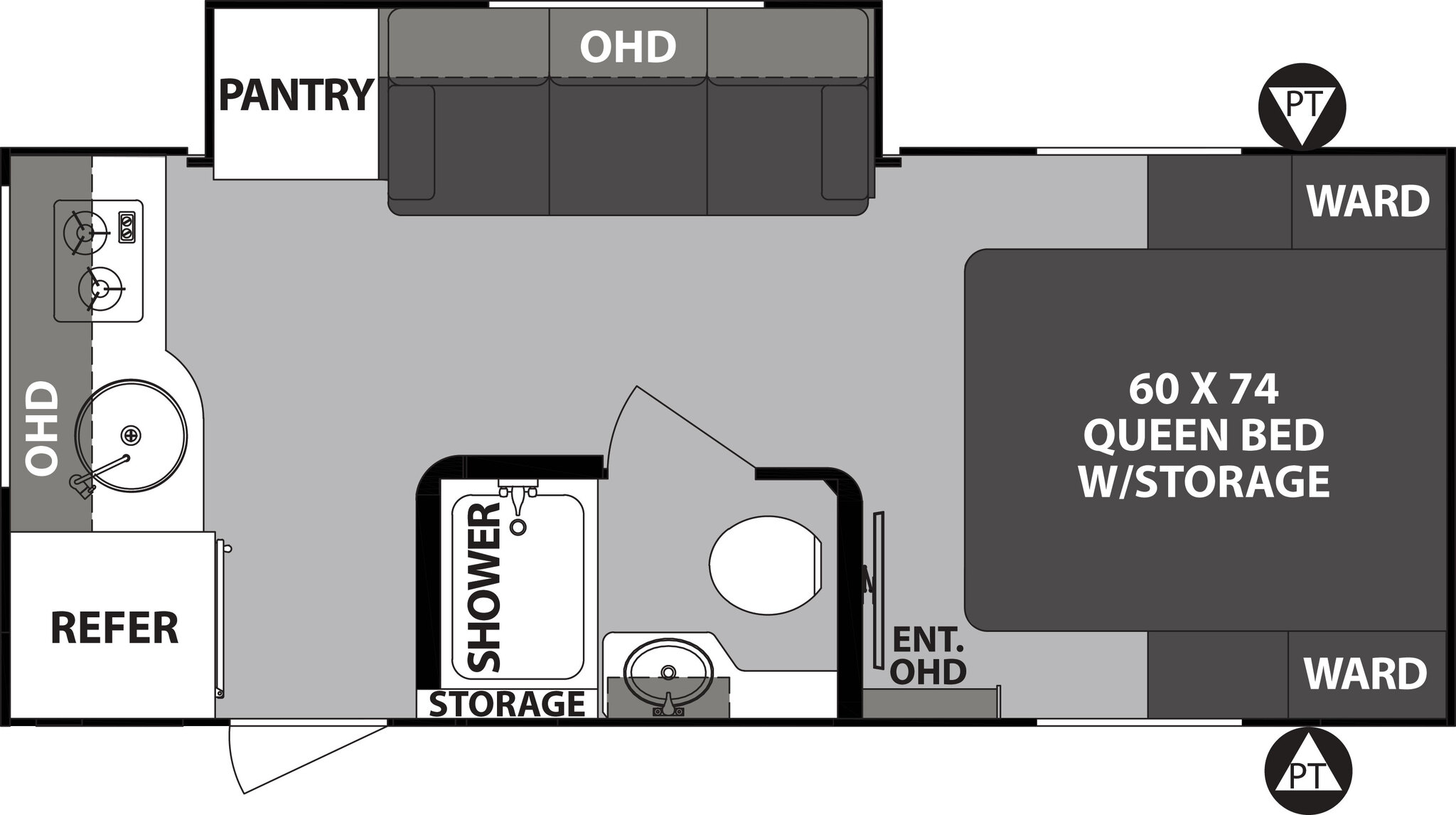 2020 Forest River R-Pod 196 Floor Plan