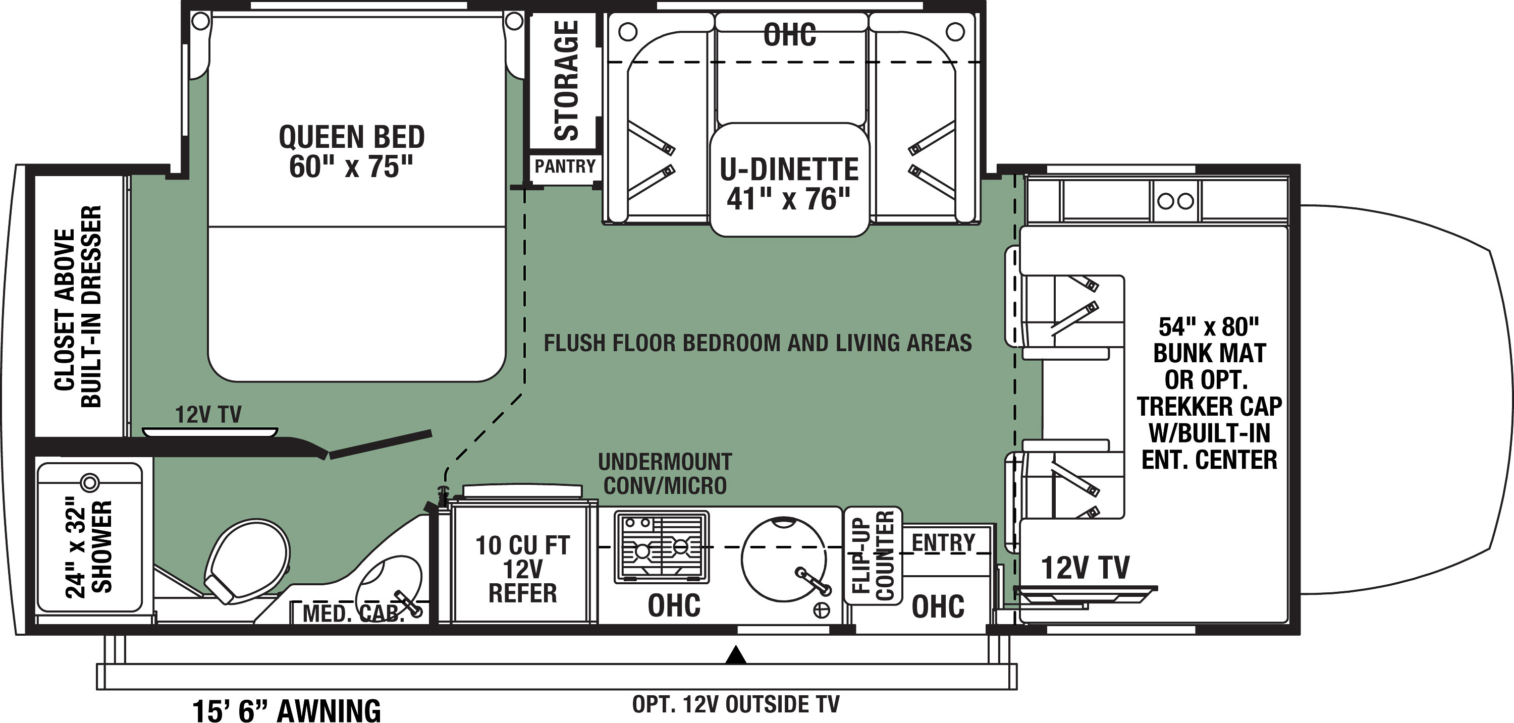 2021 Forest River Forester MBS 2401B Floor Plan