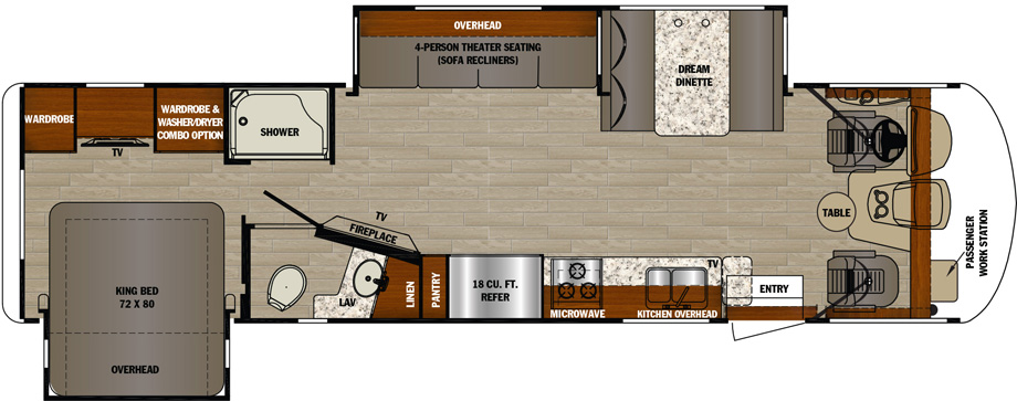 2018 Forest River Georgetown GT5 31L5 Floor Plan