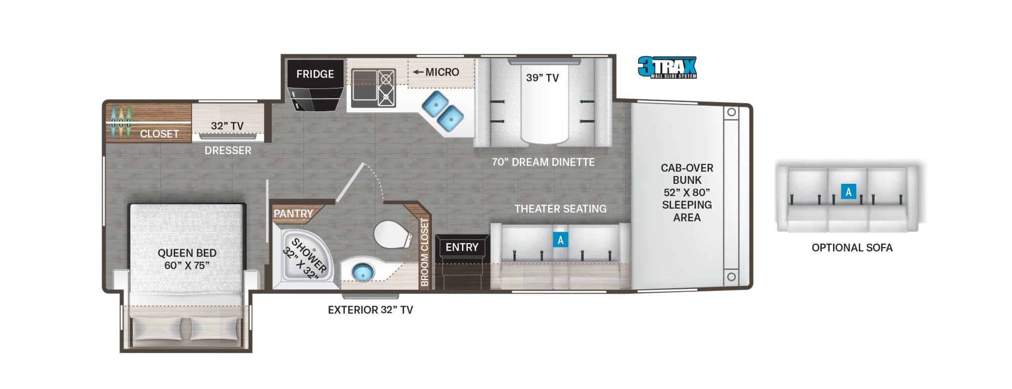 2023 Thor Omni 4x4 XG32 Floor Plan