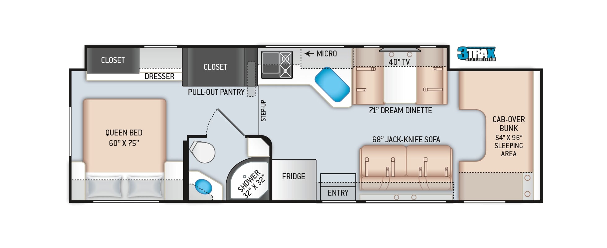 2020 Thor Chateau 31WV Floor Plan