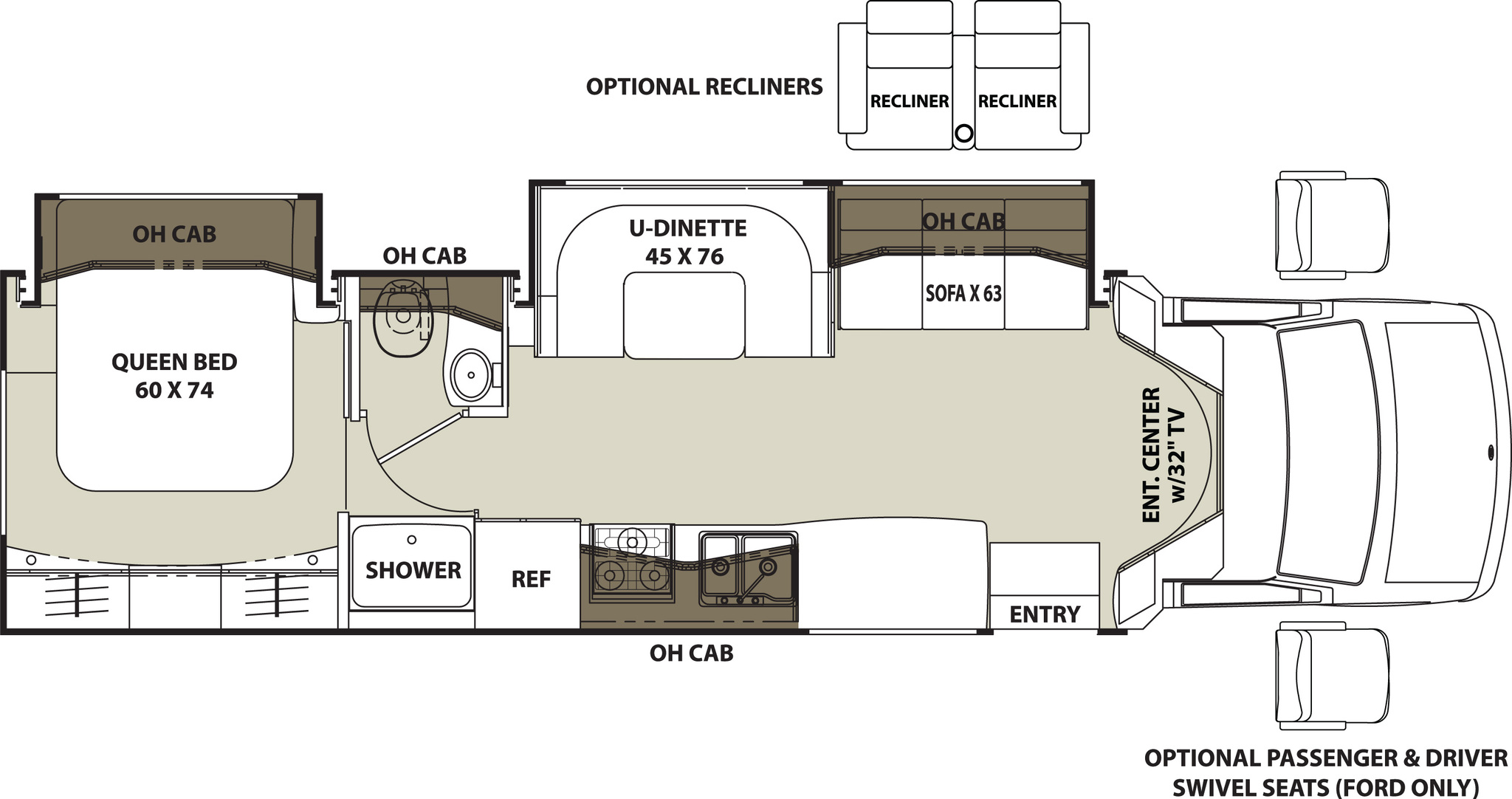 2017 Coachmen Concord 300DS Floor Plan