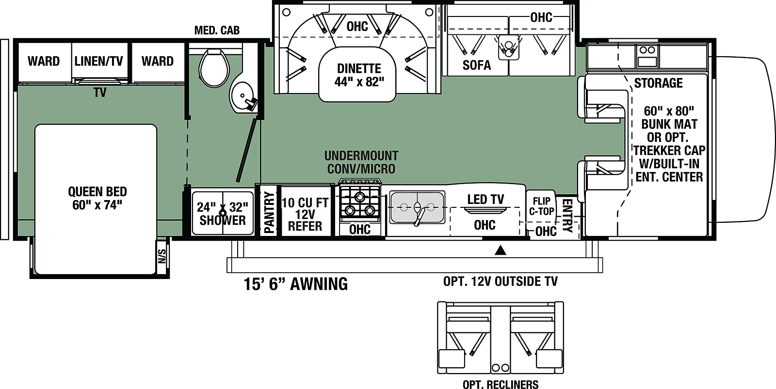 2021 Forest River Forester Classic 3011DS Floor Plan