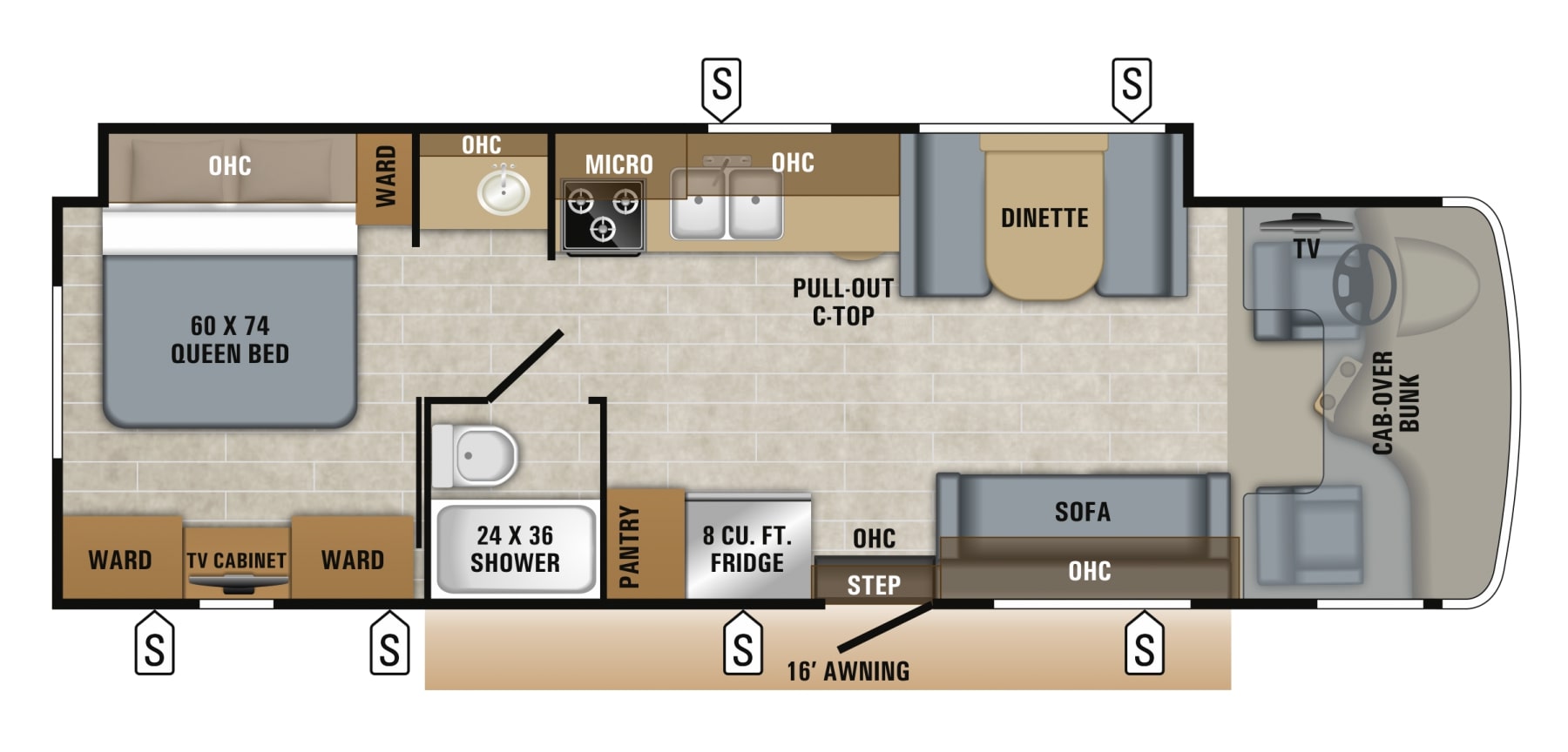 2019 Jayco Greyhawk 30X Floor Plan