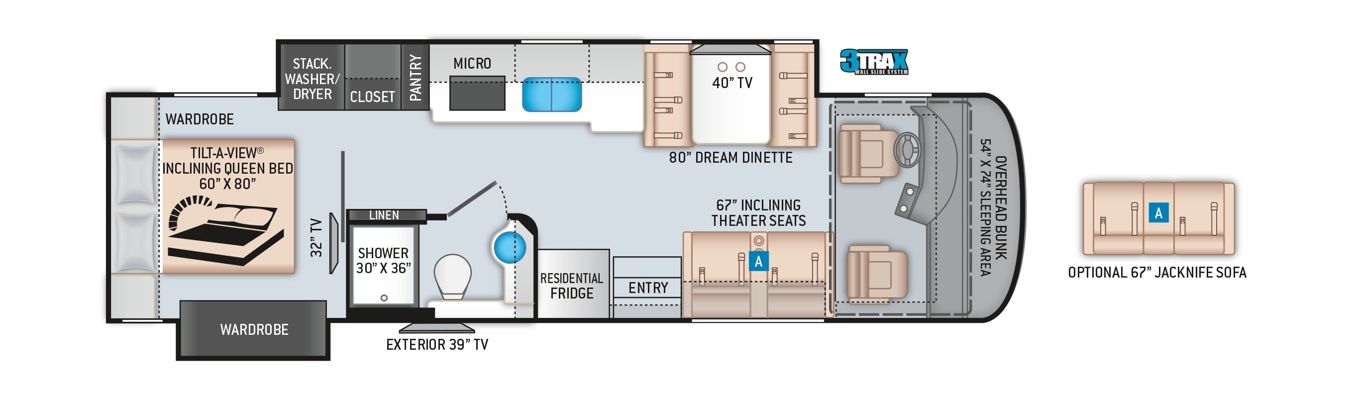 2022 Thor Palazzo 33.6 Floor Plan