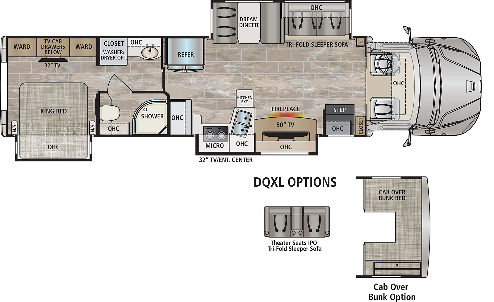 2022 Dynamax Dynaquest XL 3801TS Floor Plan