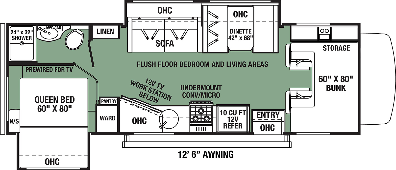 2021 Forester River Forester LE 2551DSLE Floor Plan