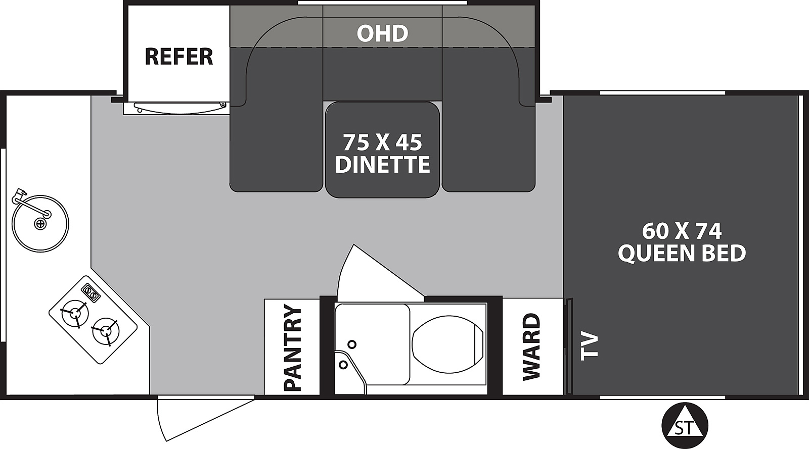 2019 Forest River R-Pod 179 Floor Plan