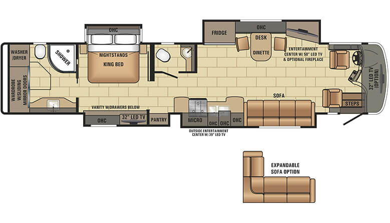 2017 Entegra Coach Insignia 44B Floor Plan